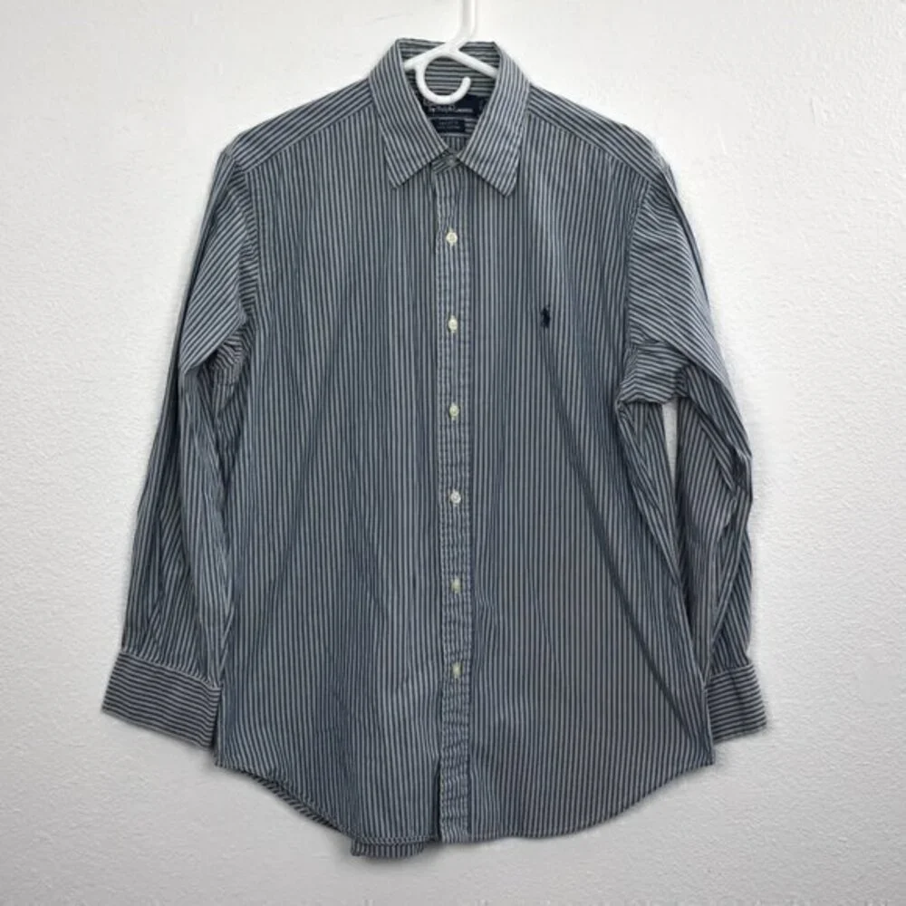 Polo By Ralph Lauren Mens Button-Down Alcott Shirt Size 15 1/2 32/33 Gently Used